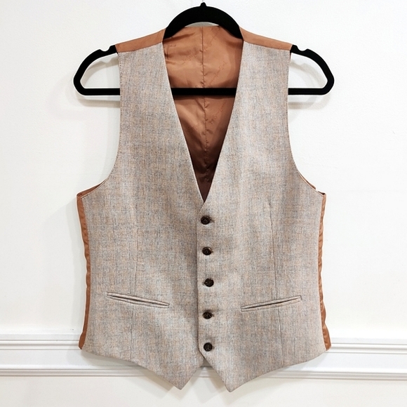 Yves Saint Laurent vintage tweed 3 piece suit / jacket vest & pants matching set - Picture 8 of 16